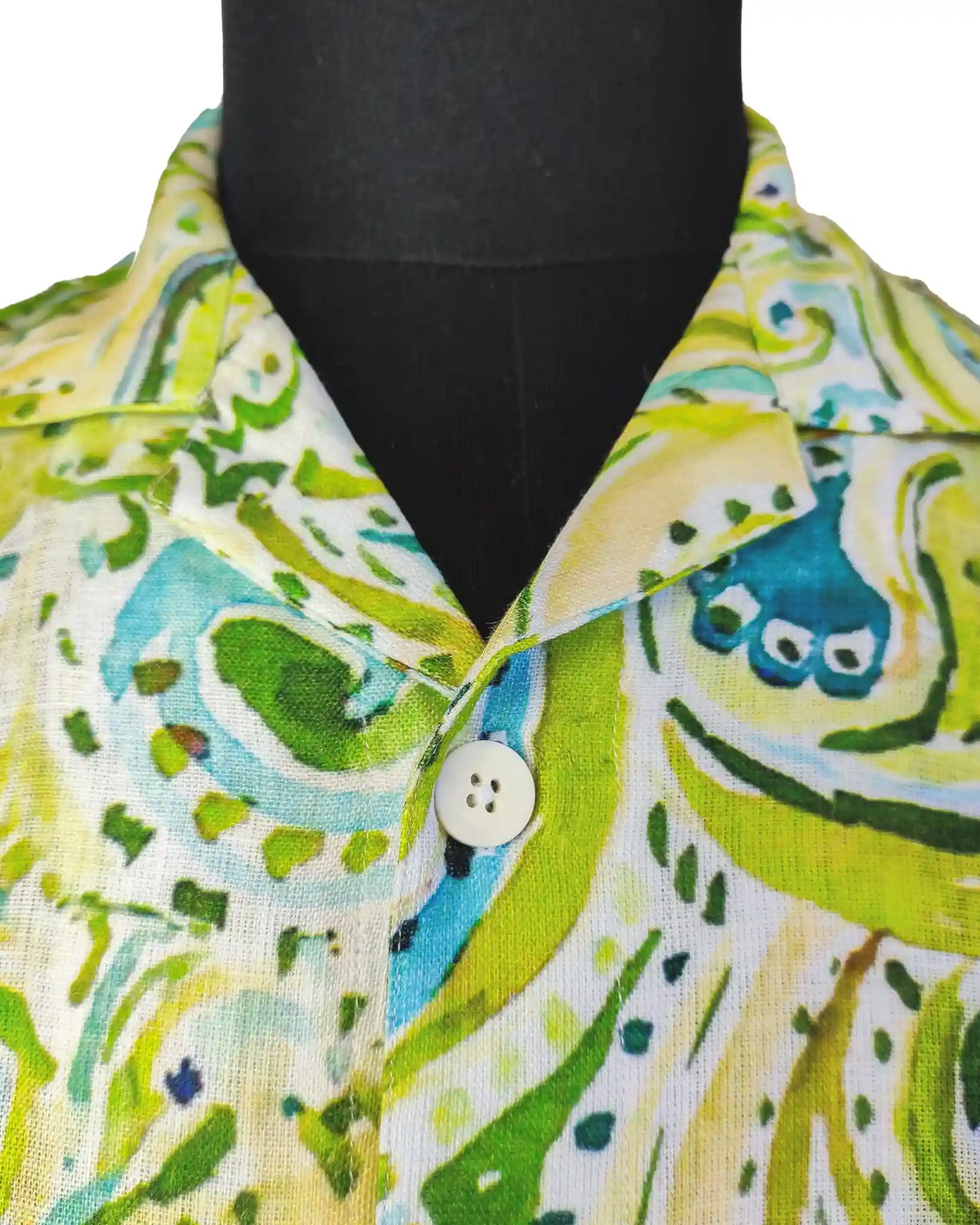 GREEN PAISLEY PRINT SHIRT