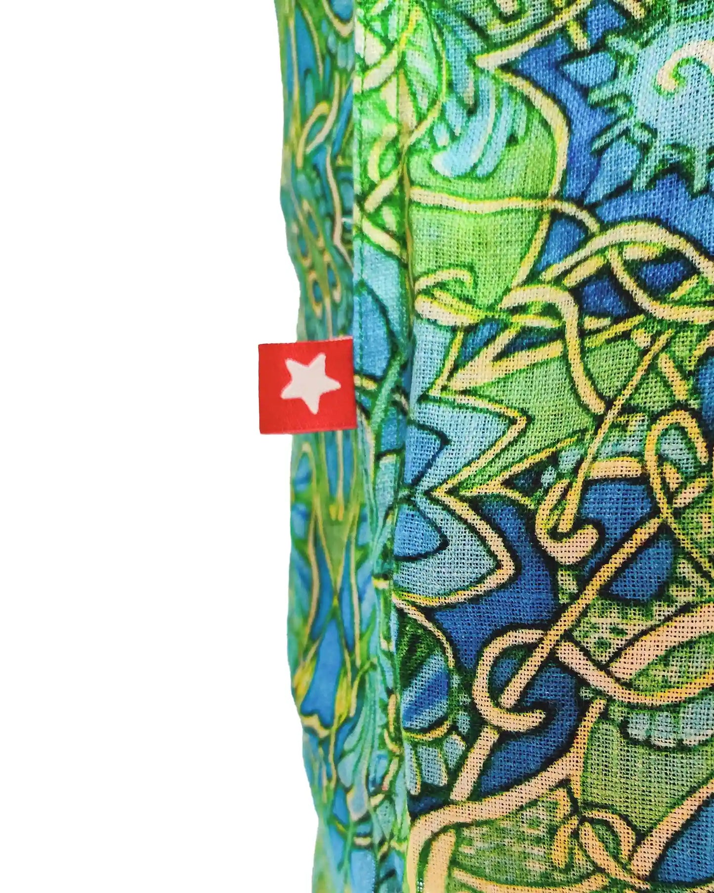 GREEN GEOMETRIC HALF SLEEVES SHIRT