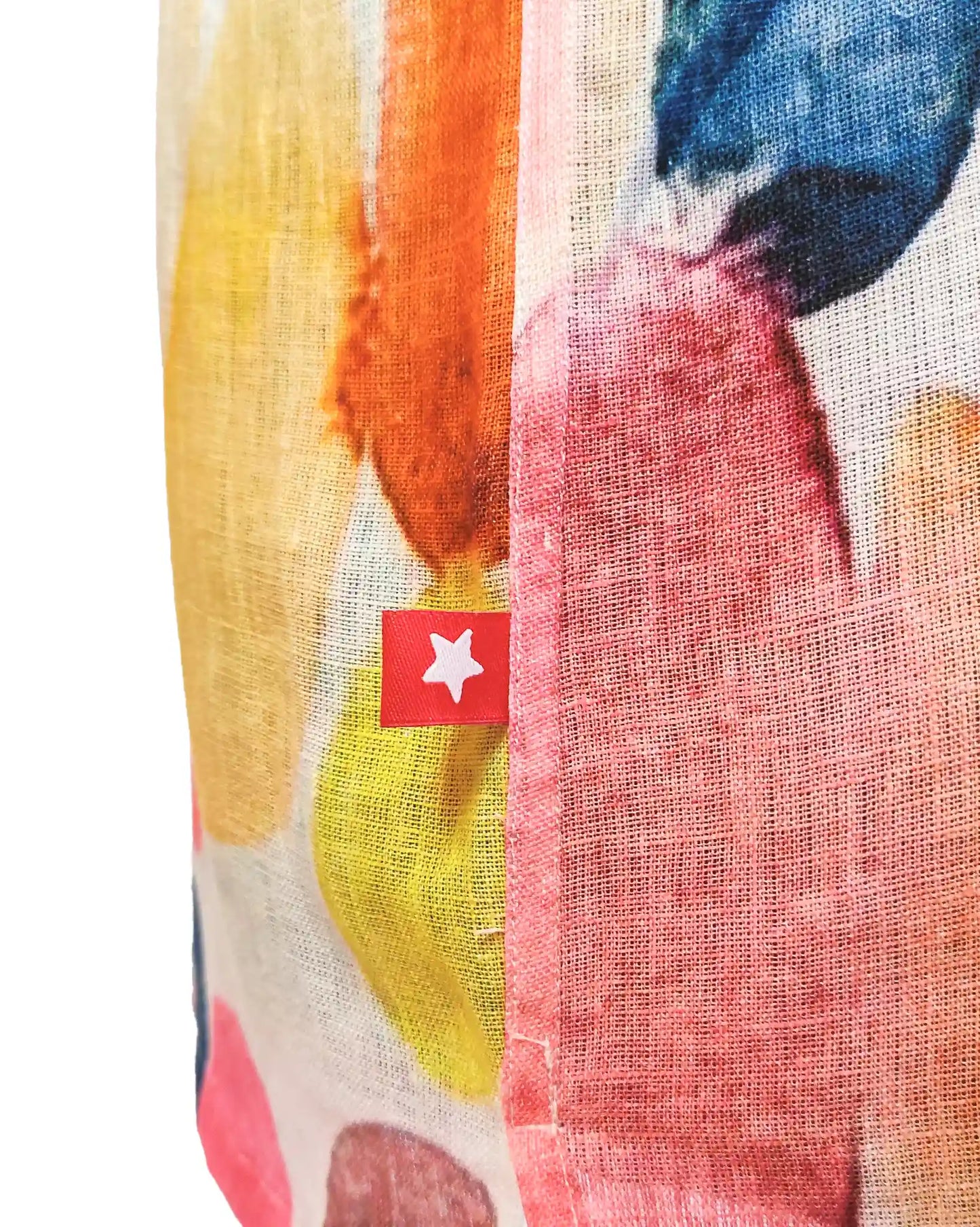 RED & GREEN WATERCOLOR DESIGN HALF SLEEVE