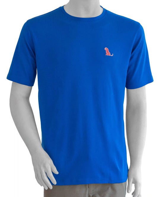 NAD's royal blue cotton jersey crew t-shirt for men.