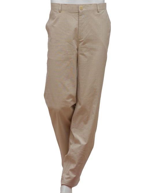 NAD's beige cotton pants for men.