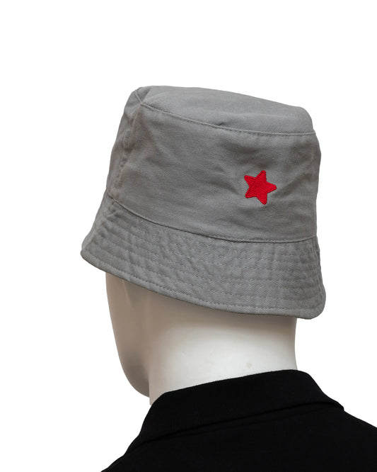 NAD's grey bucket hat for men.