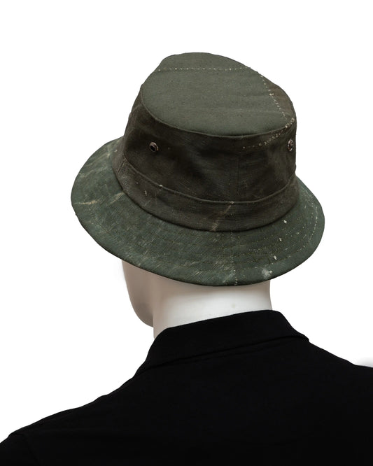 NAD's Military green bucket hat for men.