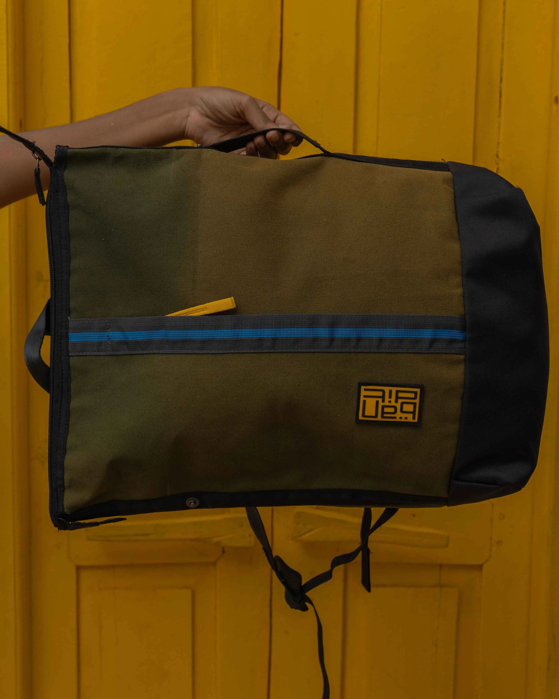 NAD's army canvas backpack for men. 