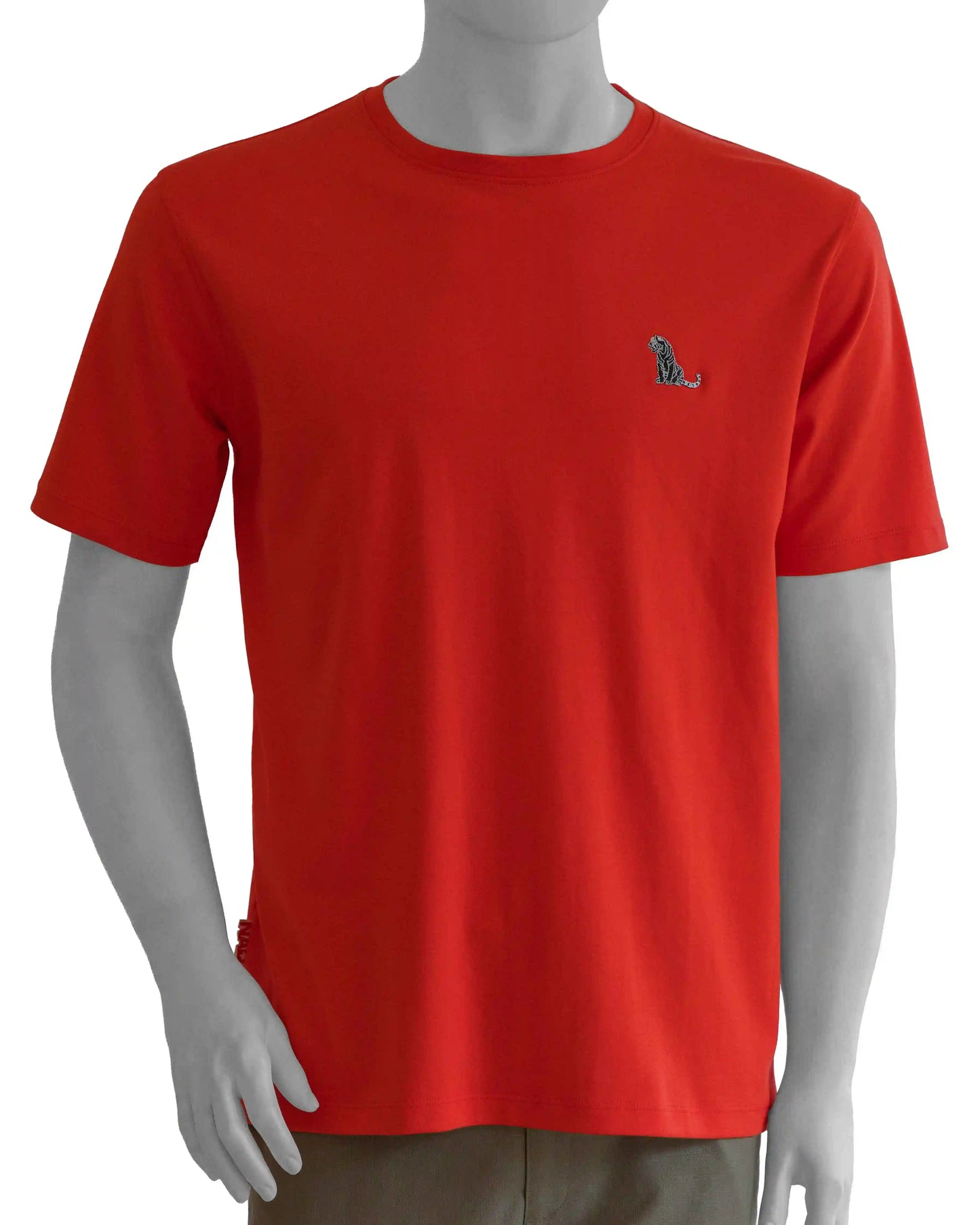 Featuring NAD's red cotton jersey crew t-shirt for men.