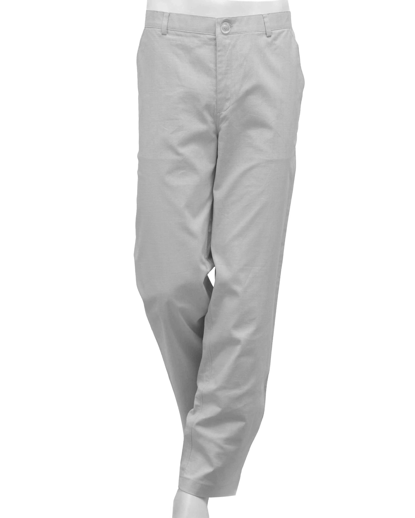 Front view of NAD's sky blue cotton pants for men. 