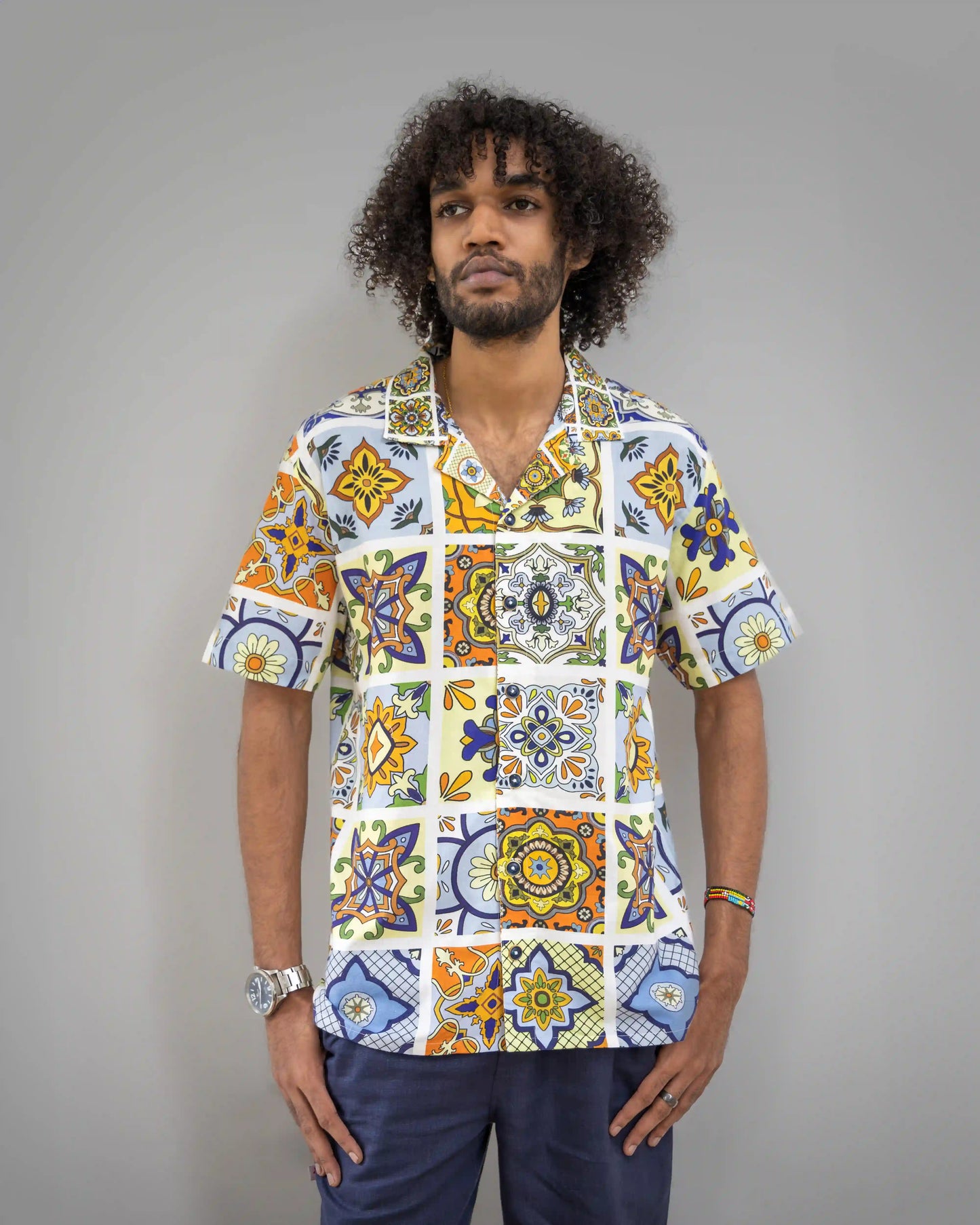 TILE ART PRINT SHIRT